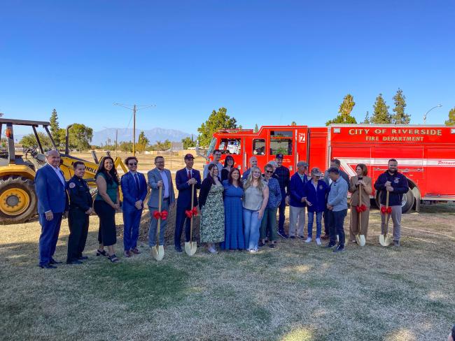 Tim Strack Park groundbreaking ceremony