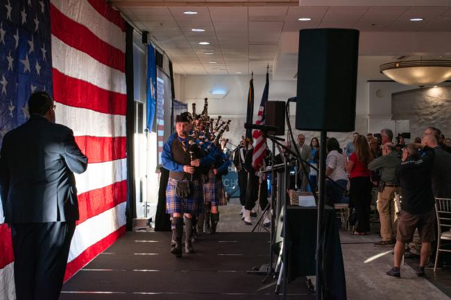 Supervisor Spiegel Honors Veterans at Good Morning Corona Salute to Military