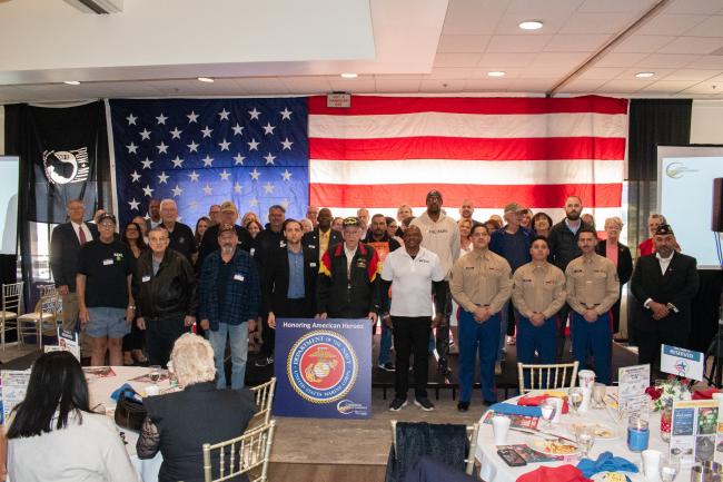 Supervisor Spiegel Honors Veterans at Good Morning Corona Salute to Military