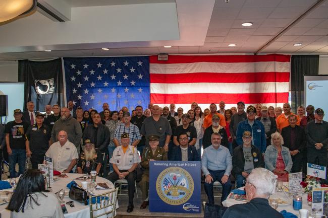 Supervisor Spiegel Honors Veterans at Good Morning Corona Salute to Military