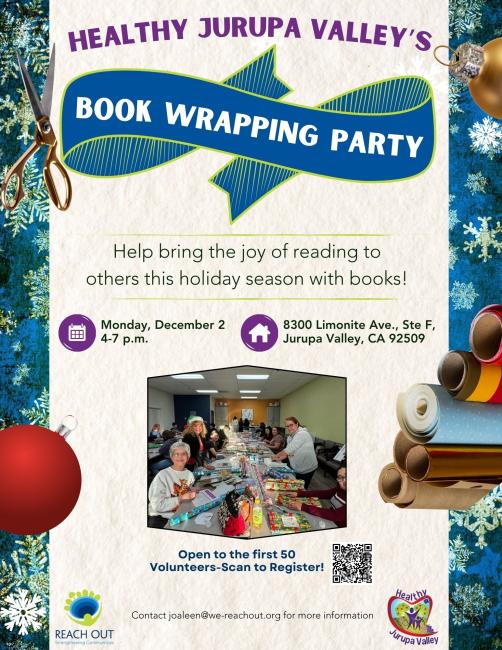 Healthy Jurupa Valley Book Wrapping