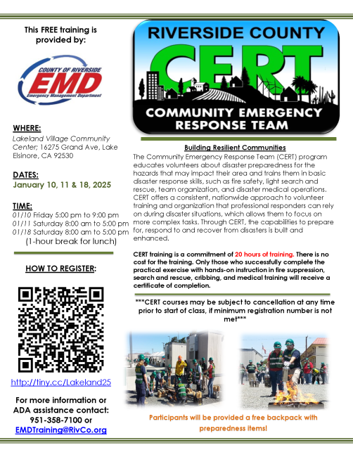 Lakeland Village CERT
