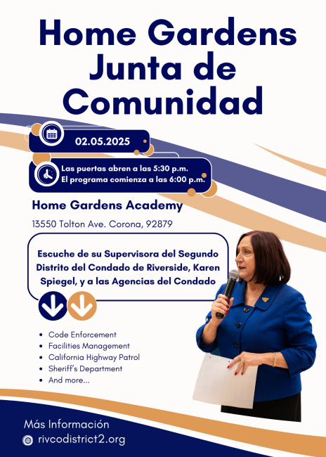 Home Gardens Town Hall 2025 Spanish