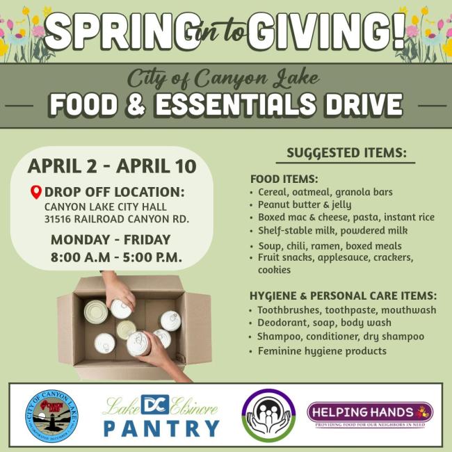 Canyon Lake Food Drive