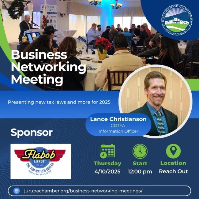 Jurupa Valley Chamber Business Networking Meeting