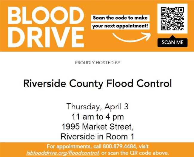 RivCo Flood Blood Drive