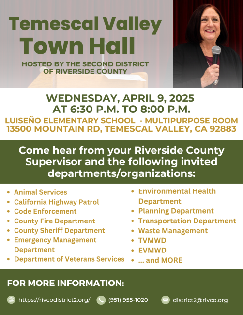 Temescal Valley Town Hall 2025