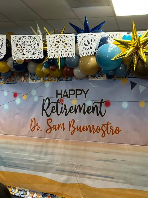 Dr. Sam Buenrostro Retires