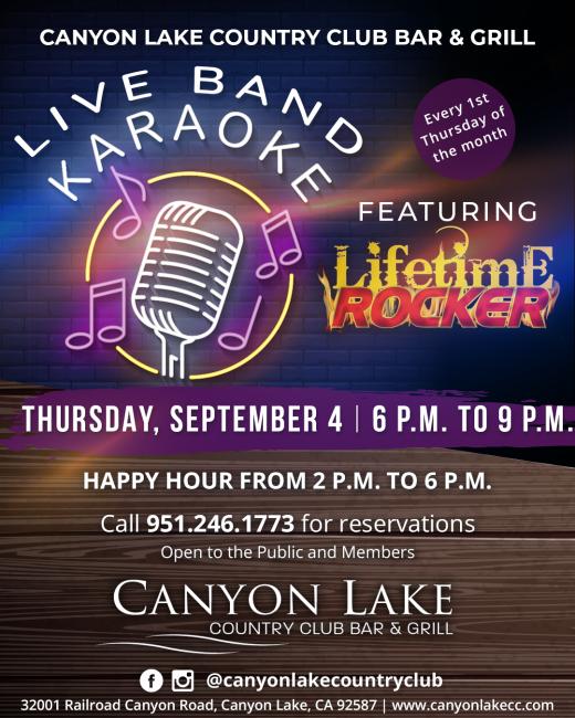 Canyon Lake Live Band Karaoke