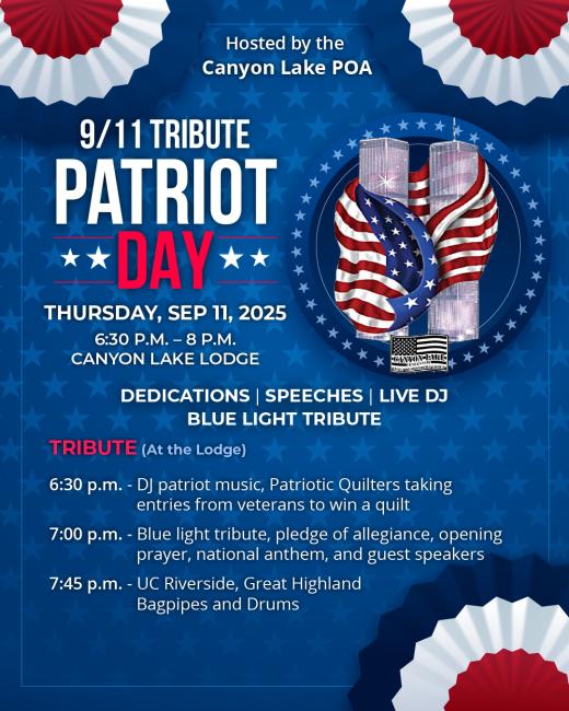 Canyon Lake 911 Ceremony