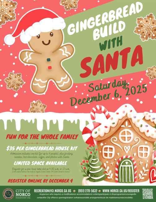 Gingerbread Build with Santa