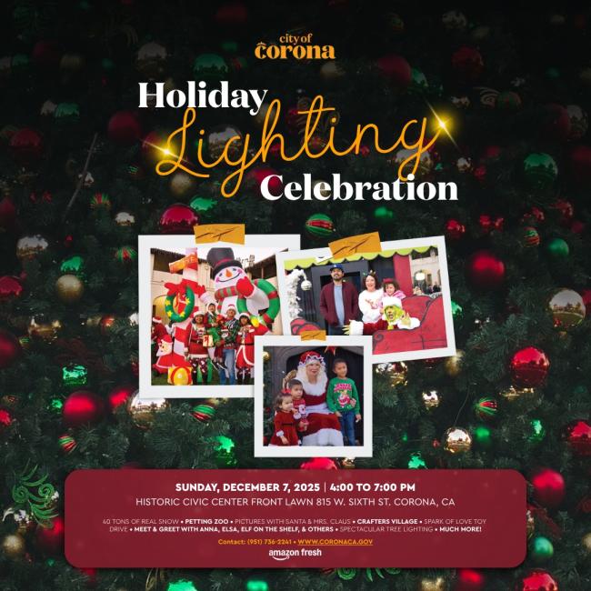 Corona Holiday Lighting Celebration