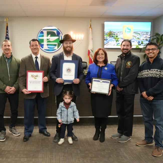 Eastvale's Menorah Lighting