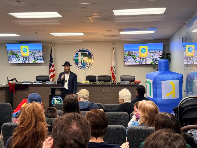 Eastvale's Menorah Lighting
