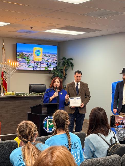 Eastvale's Menorah Lighting