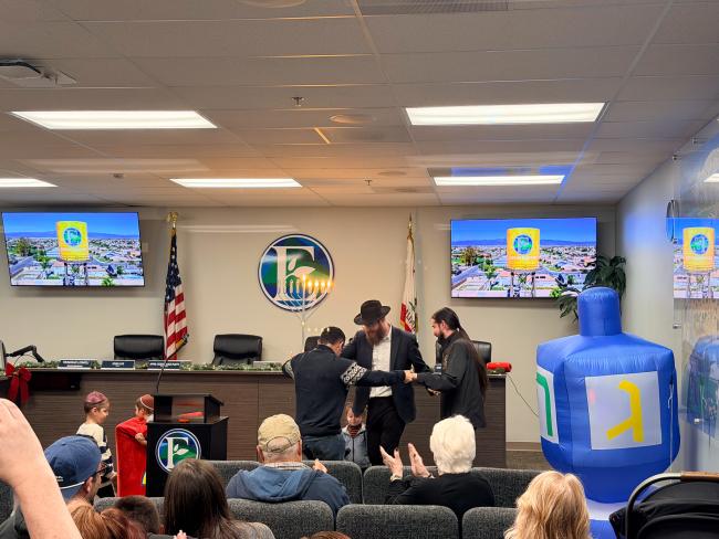Eastvale's Menorah Lighting