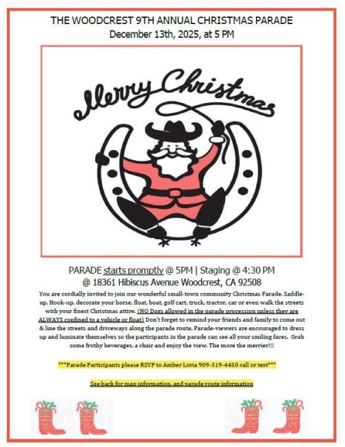Woodcrest Christmas Parade 