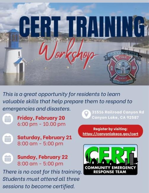 Canyon Lake Fire Training