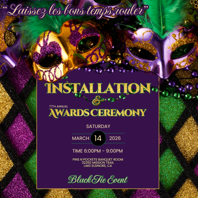77th Annual Installation Dinner & Awards Ceremony