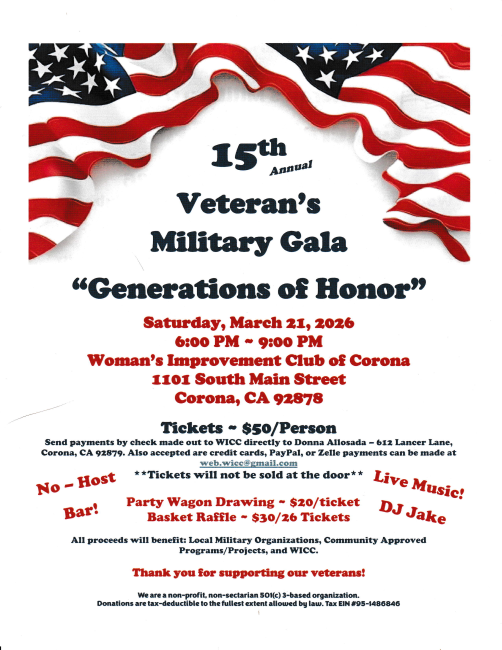15th Veteran's Military Gala