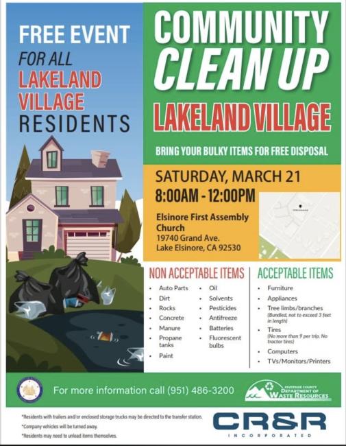 Lakeland Village Community Clean Up 