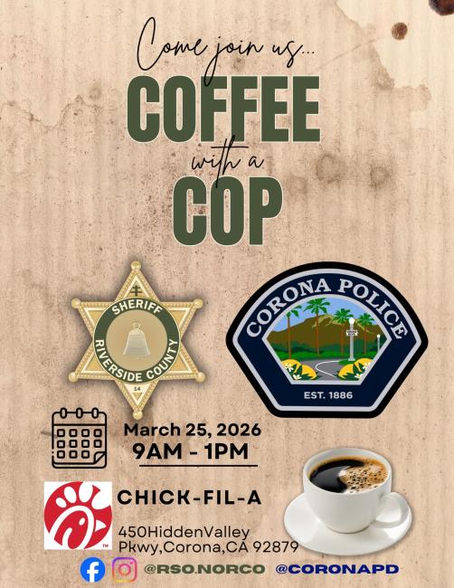 Norco Coffee with a Cop