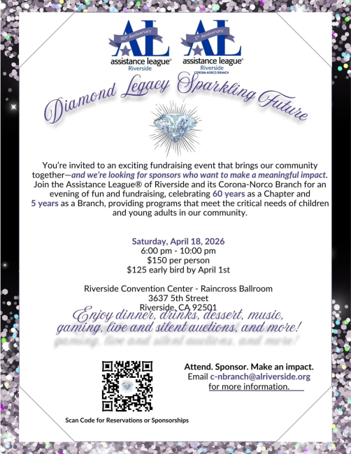 Corona-Norco Branch of Assistance League Diamond Legacy Sparkling Future