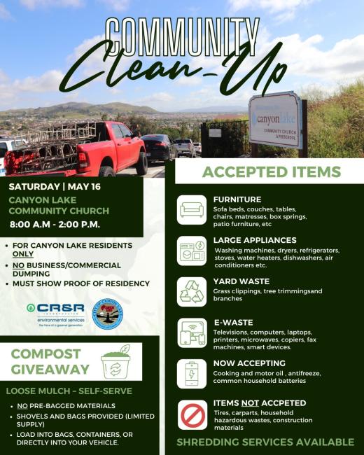 Canyon Lake Community Clean Up