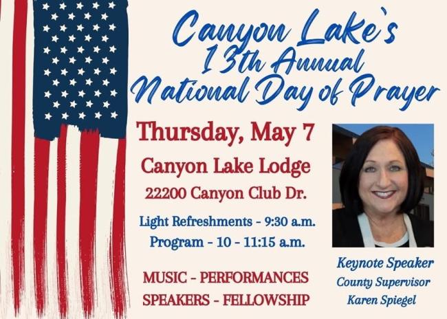 Canyon Lake Day of Prayer
