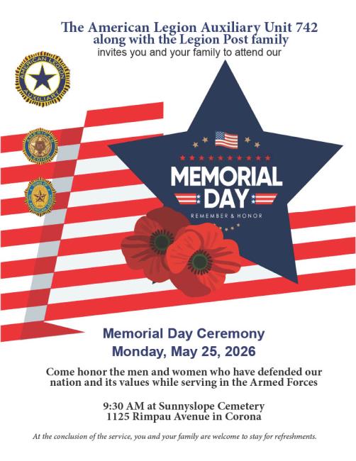 Corona Memorial Day