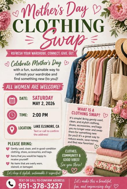 Mothers Day Clothing Swap 