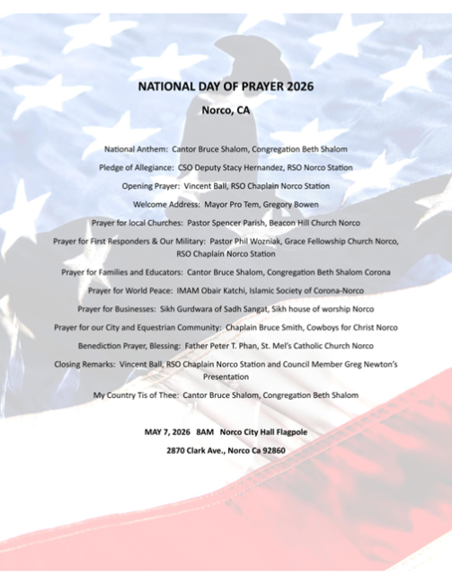 Norco Day of Prayer 2