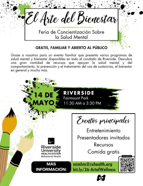 RUHS BH Art of Wellness Event Spanish
