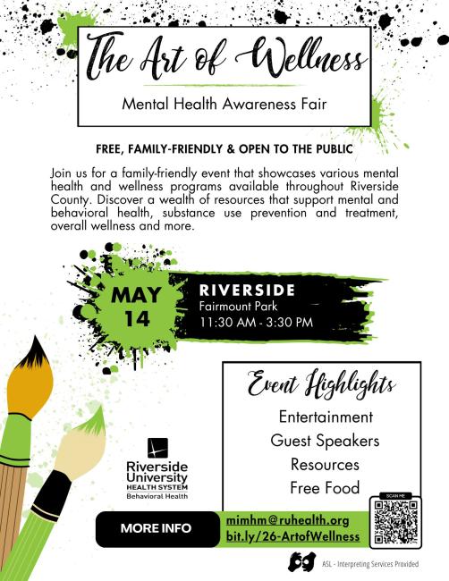 RUHS BH Art of Wellness Event