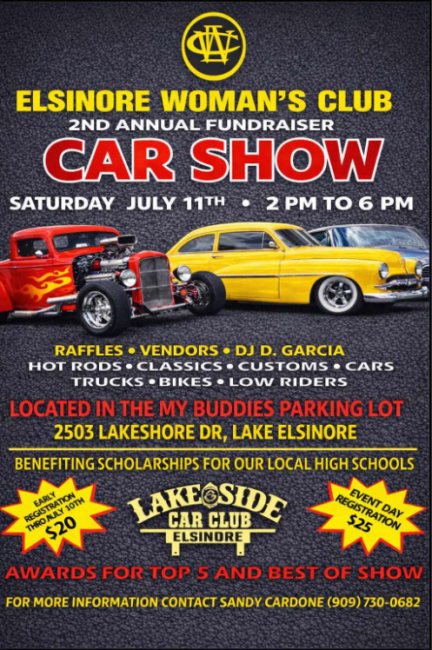 Elsinore woman's club car show