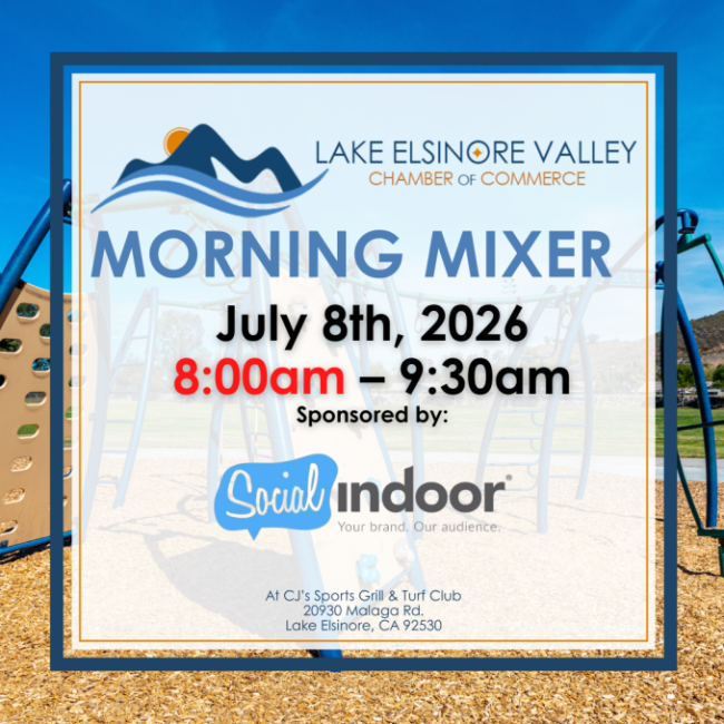 Lake Elsinore Morning Mixer