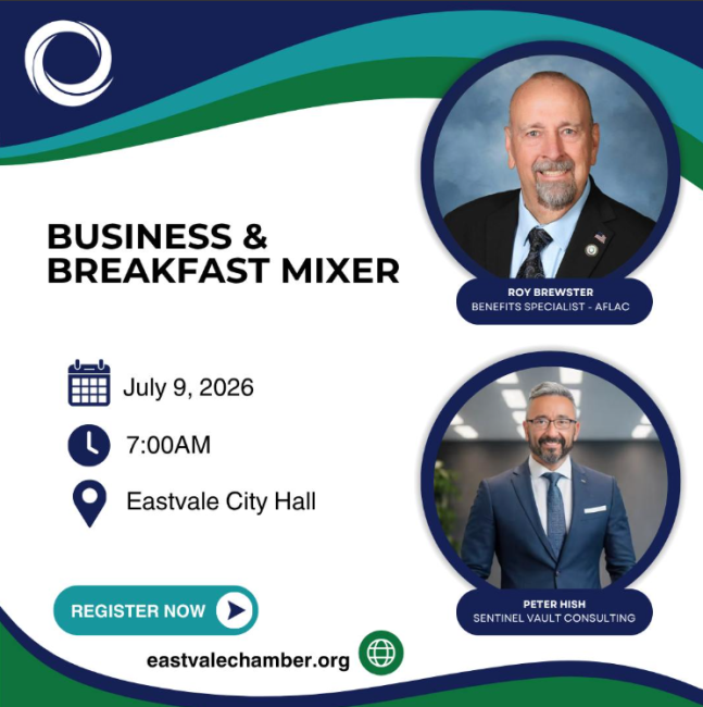 business and breakfast mixer