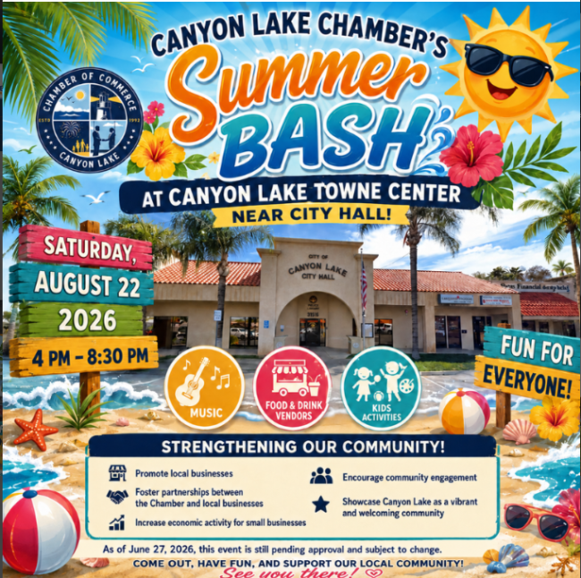 canyon lake chamber summer bash