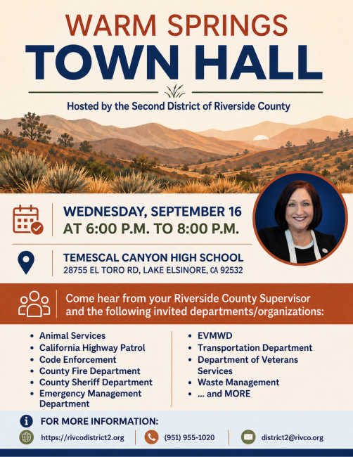Warm Springs Town Hall 2026