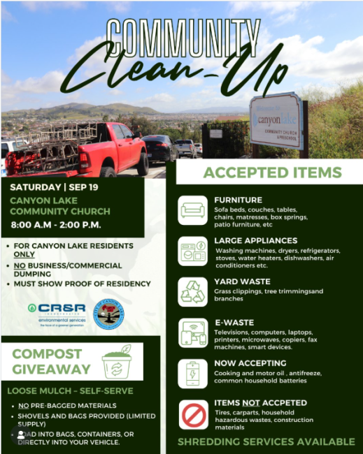canyon lake community clean up