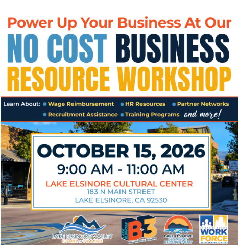lake elsinore no cost business resource fair 