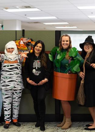 District Two Team Celebrates Halloween