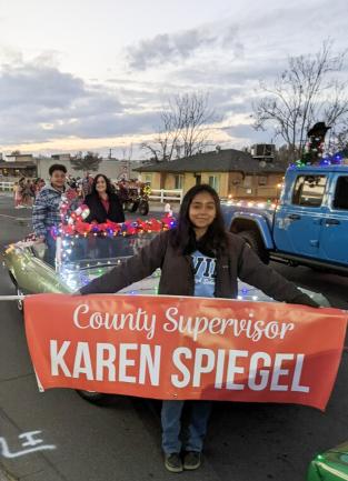 Supervisor Karen Spiegel in Norco's Annual Parade of Lights