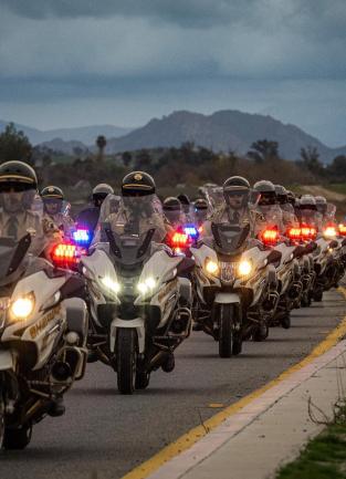 Motorcade procession