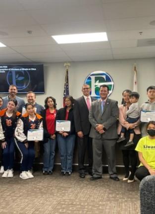 District Two YAC Team with Eastvale City Council