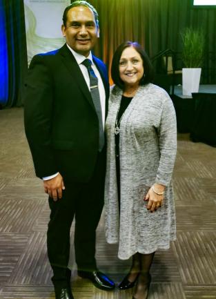 Supervisor Spiegel and Superintendent of Schools, Edwin Gomez, Ed.D.