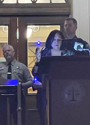 Supervisor Spiegel at Candlelight Vigil for Crime Victims