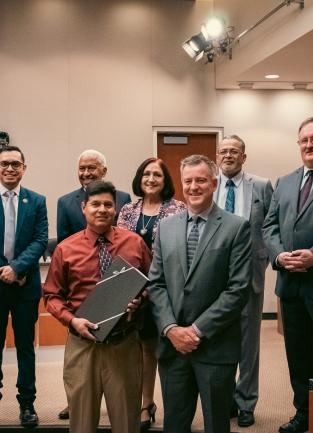 Board of Supervisors Recognizing Long-Standing Employees of County