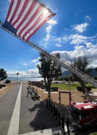 Freeway Sign Memorial CHP Dedication Ceremony