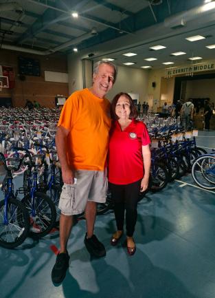 Supervisor Spiegel Builds Bikes with Bicycles for Children